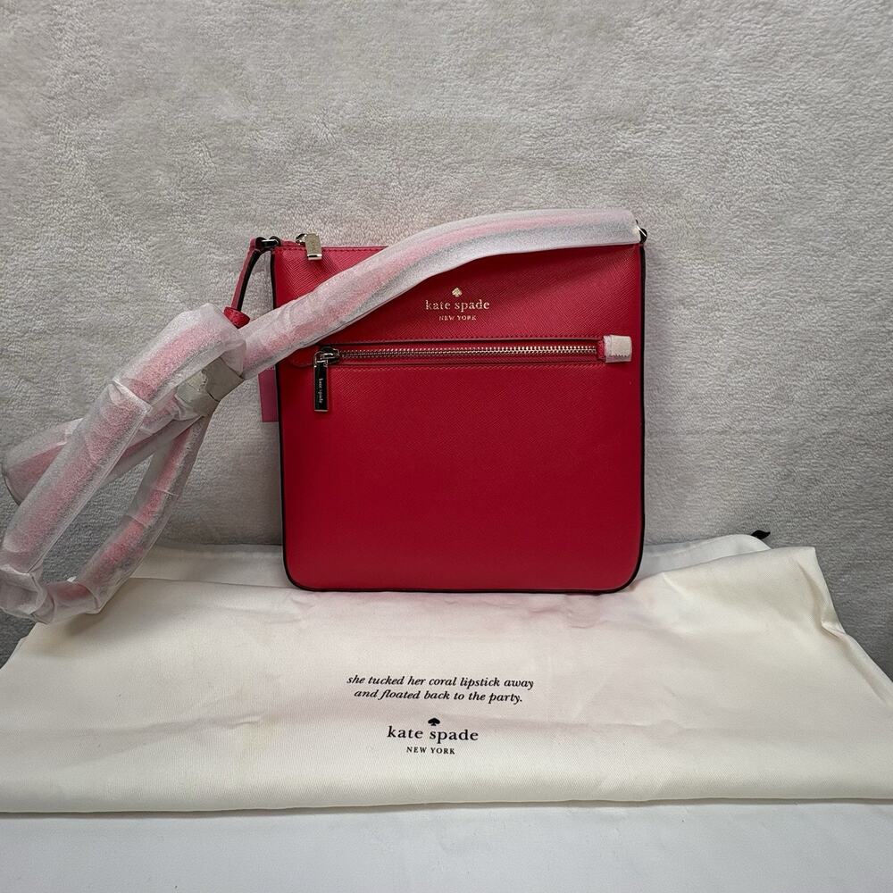 Kate Spade Sadie Pink Leather Crossbody Bag Purse - Picture 4 of 8